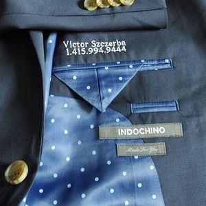 Indochino Navy 2 Button Suit 46 L NEW
